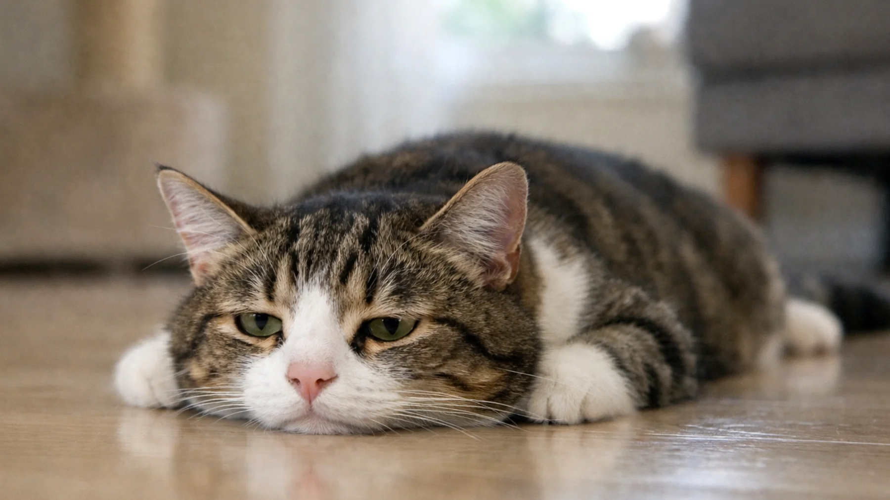 Il gatto adulto che vive esclusivamente in casa mostra scarso interesse per i giochi proposti dal proprietario, preferendo restare immobile o dormire per la maggior parte della giornata, con conseguente rischio di sedentarietà e noia cronica."